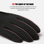 Winter Men'S Gloves Warm Touchscreen Sport Fishing Splash-Proof Skiing Cycling Snowboard Nonslip Zipper Women Gloves
