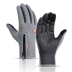 Winter Men'S Gloves Warm Touchscreen Sport Fishing Splash-Proof Skiing Cycling Snowboard Nonslip Zipper Women Gloves