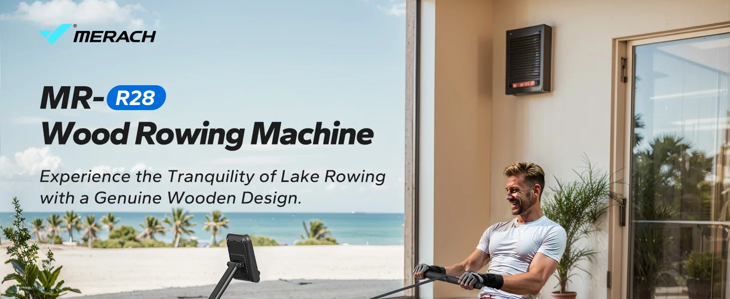 Foldable Row Machine with 400LBS Weight Capacity