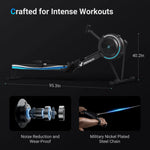 Home Rowing Machine with Adjustable Air Resistance and Ergonomic Comfort Design
