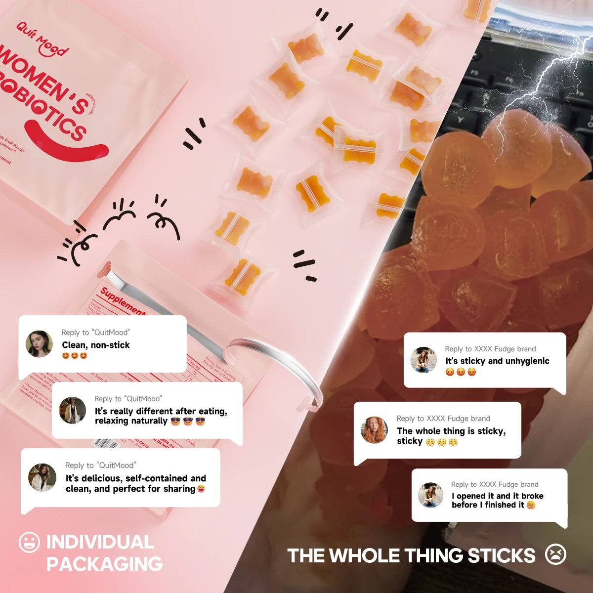 Quitmood Vaginal Prebiotics Gummies