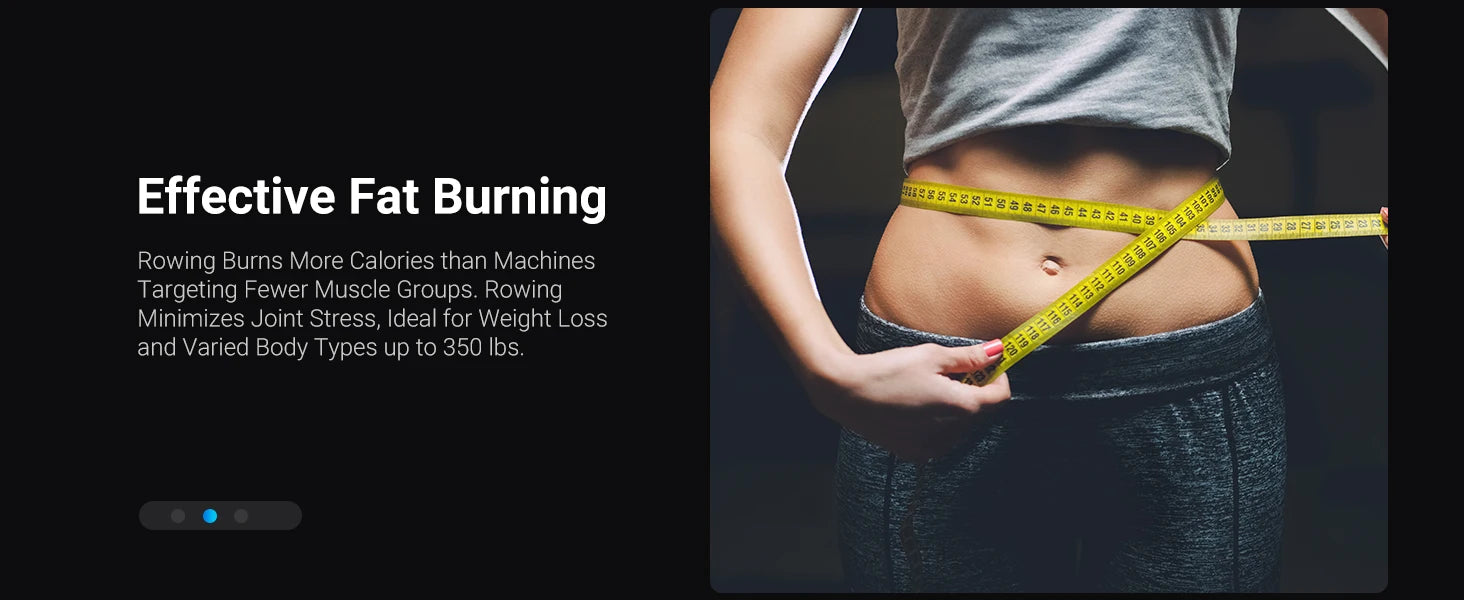 Home Rowing Machine with Adjustable Air Resistance and Ergonomic Comfort Design