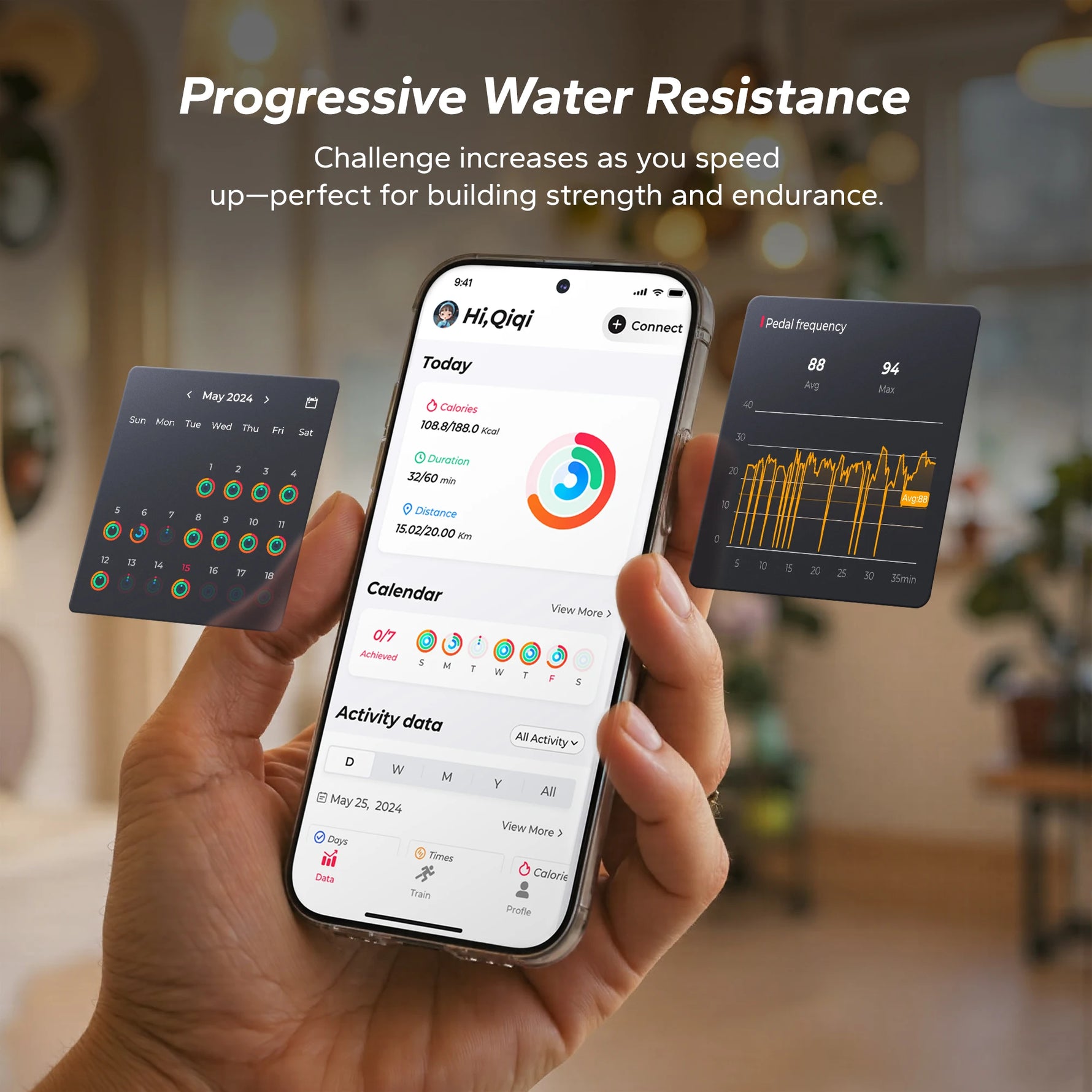 Foldable Row Machine with 400LBS Weight Capacity