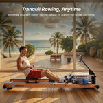 Foldable Row Machine with 400LBS Weight Capacity