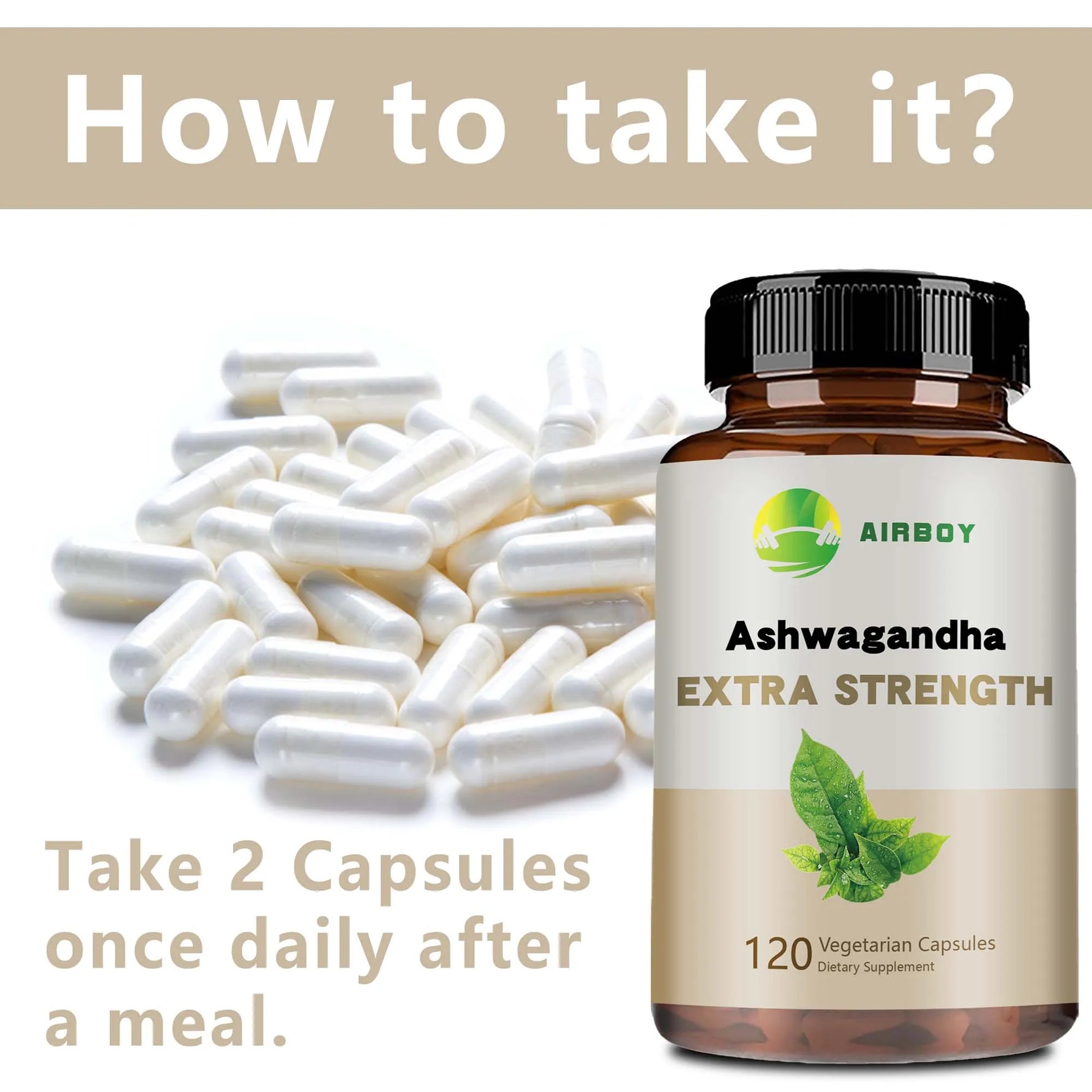 Ashwagandha Supplement for Stress Relief and Sleep Support