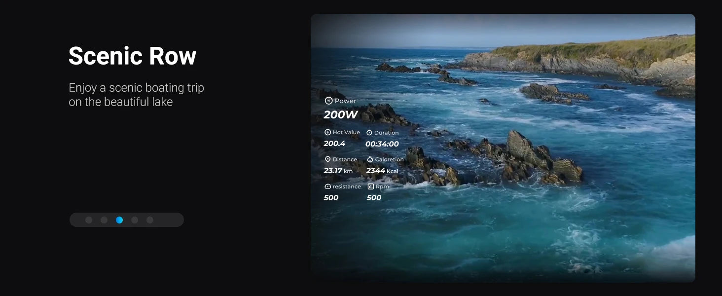 Home Rowing Machine with Adjustable Air Resistance and Ergonomic Comfort Design