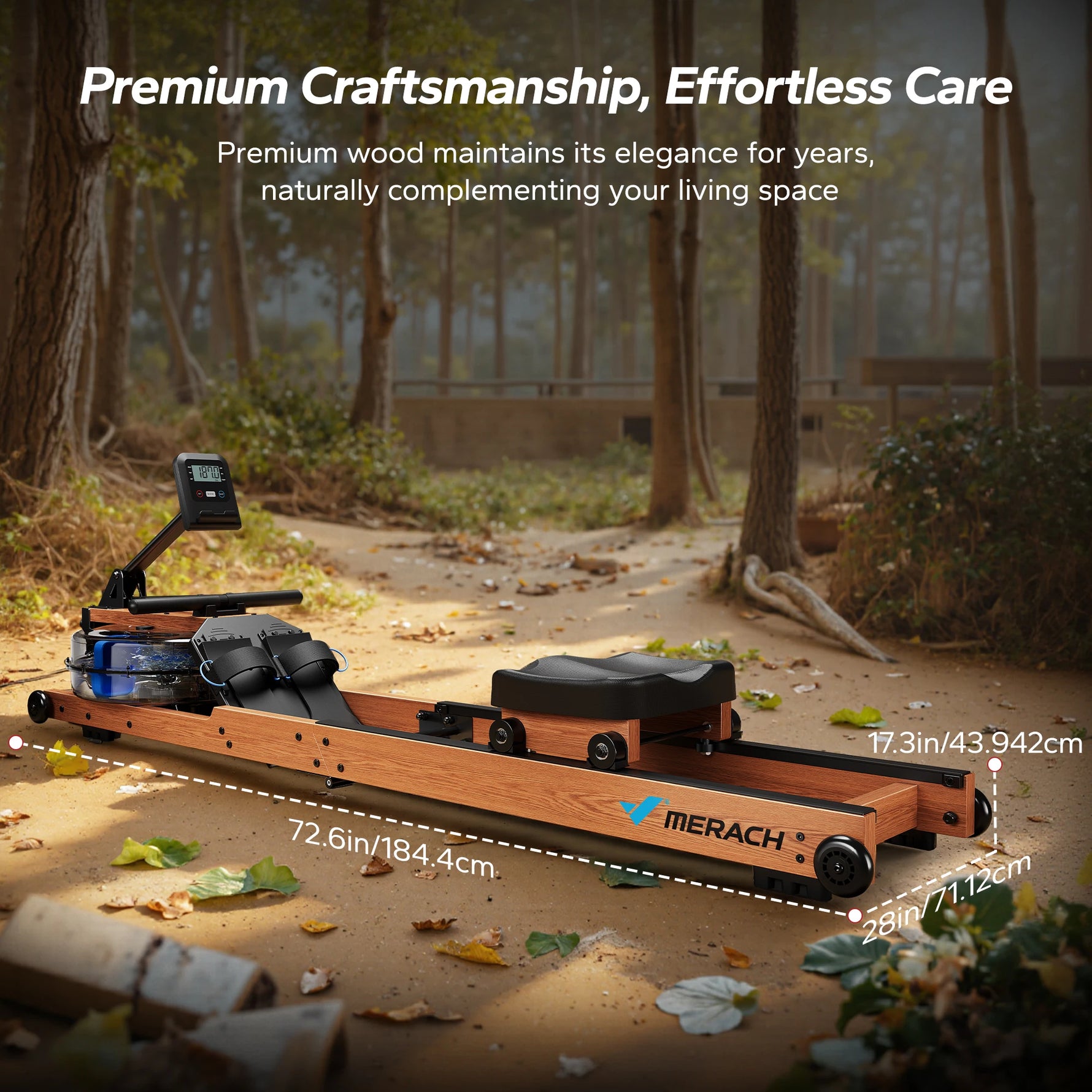 Foldable Row Machine with 400LBS Weight Capacity