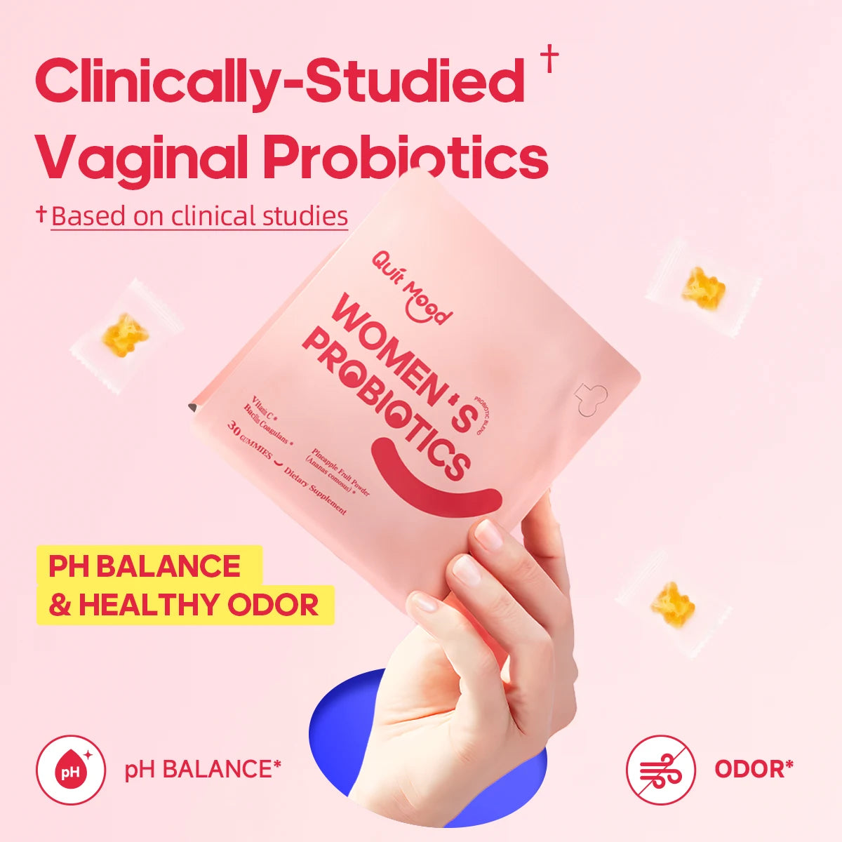 Quitmood Vaginal Prebiotics Gummies