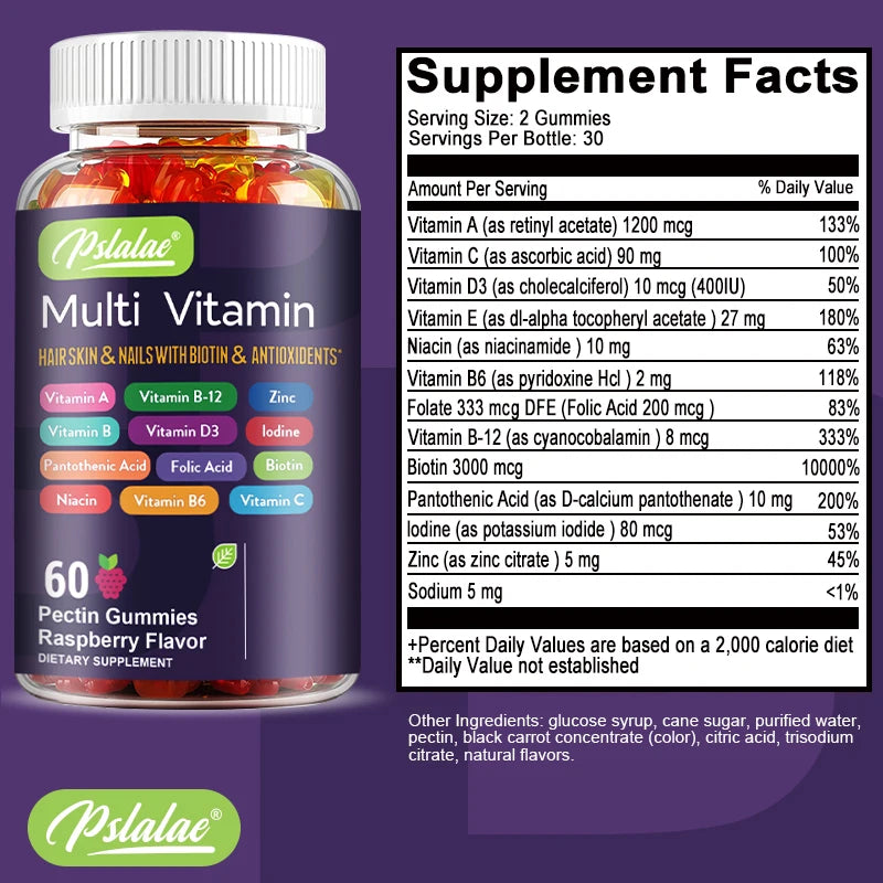 Multivitamin Gummies for Energy, Immunity and Antioxidant Health