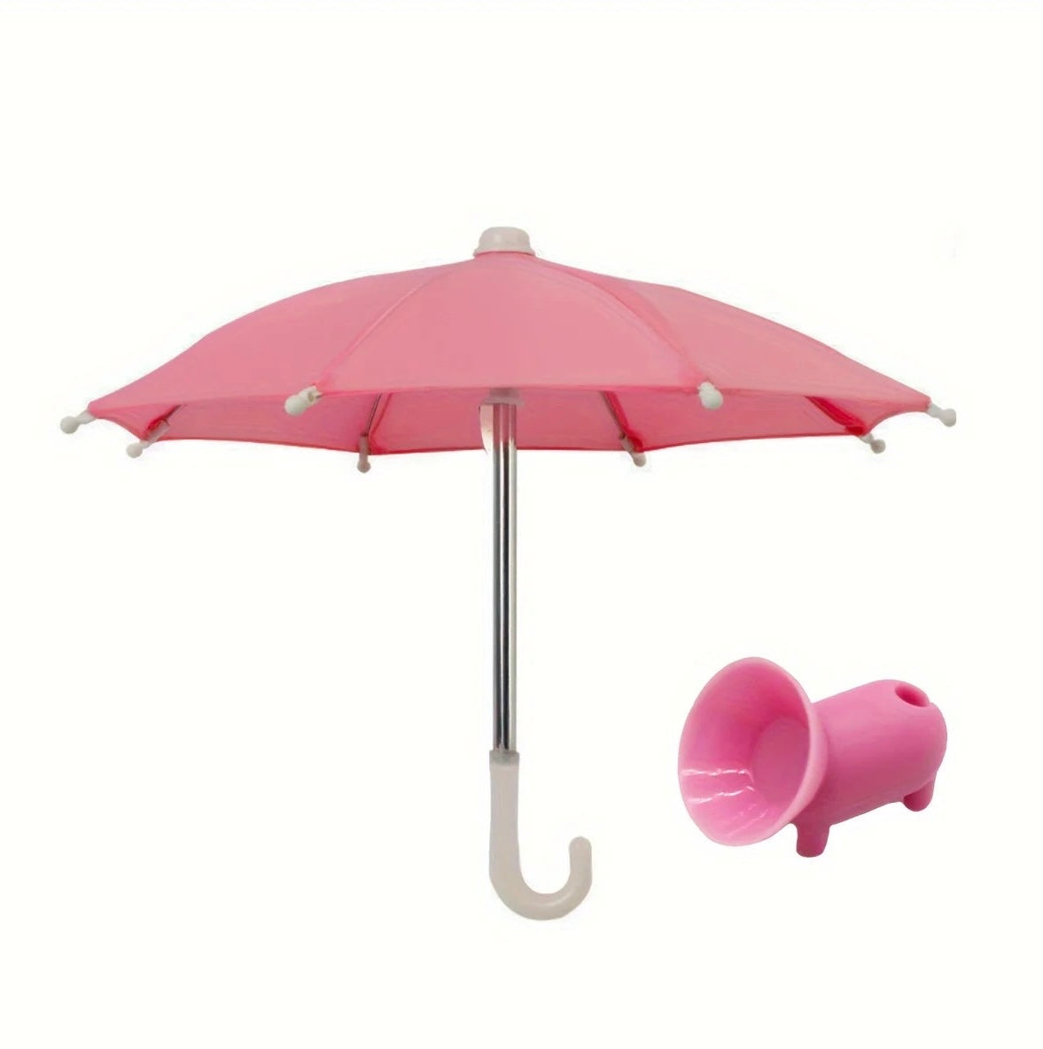 Phone Umbrella Stand With Suction Cup And Sun Shade