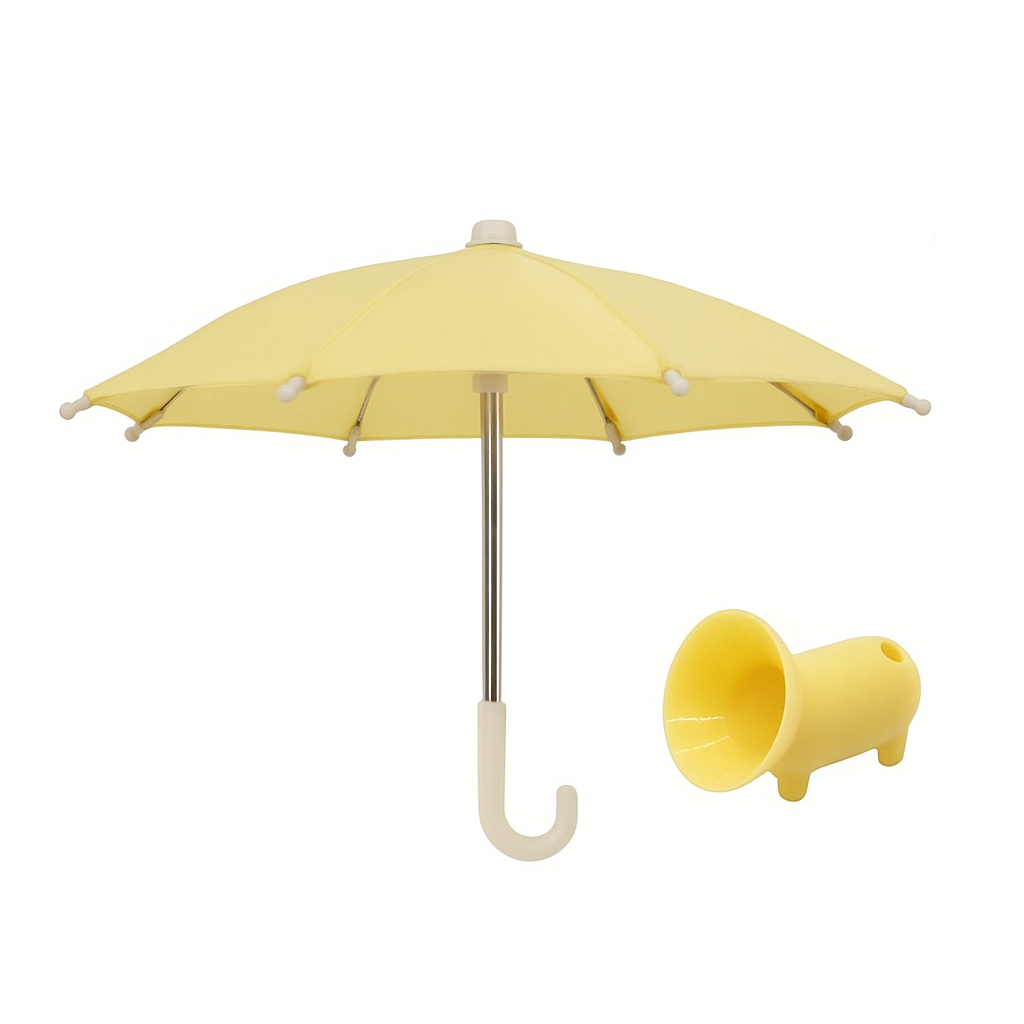 Phone Umbrella Stand With Suction Cup And Sun Shade