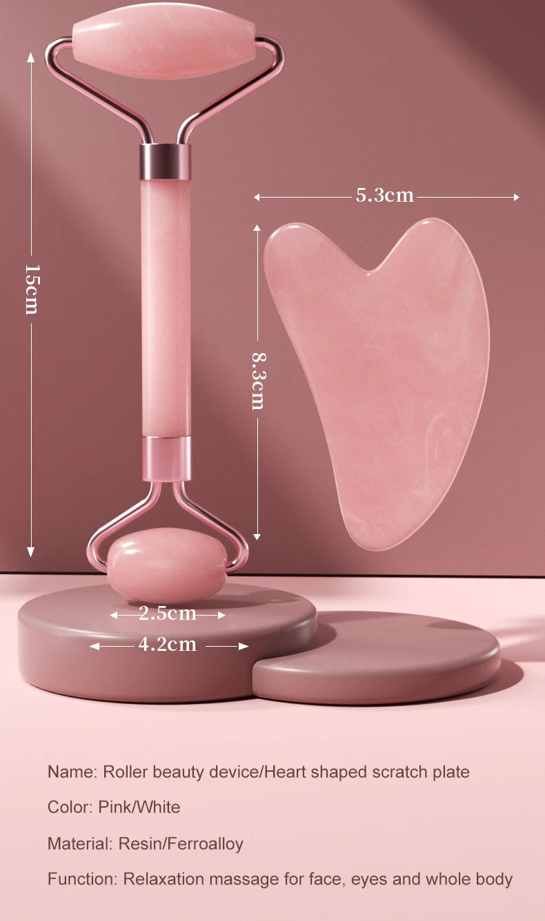Facial Roller & Gua Sha Set