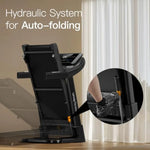 Folding Treadmill with Quiet Brushless Motor and Adjustable Incline