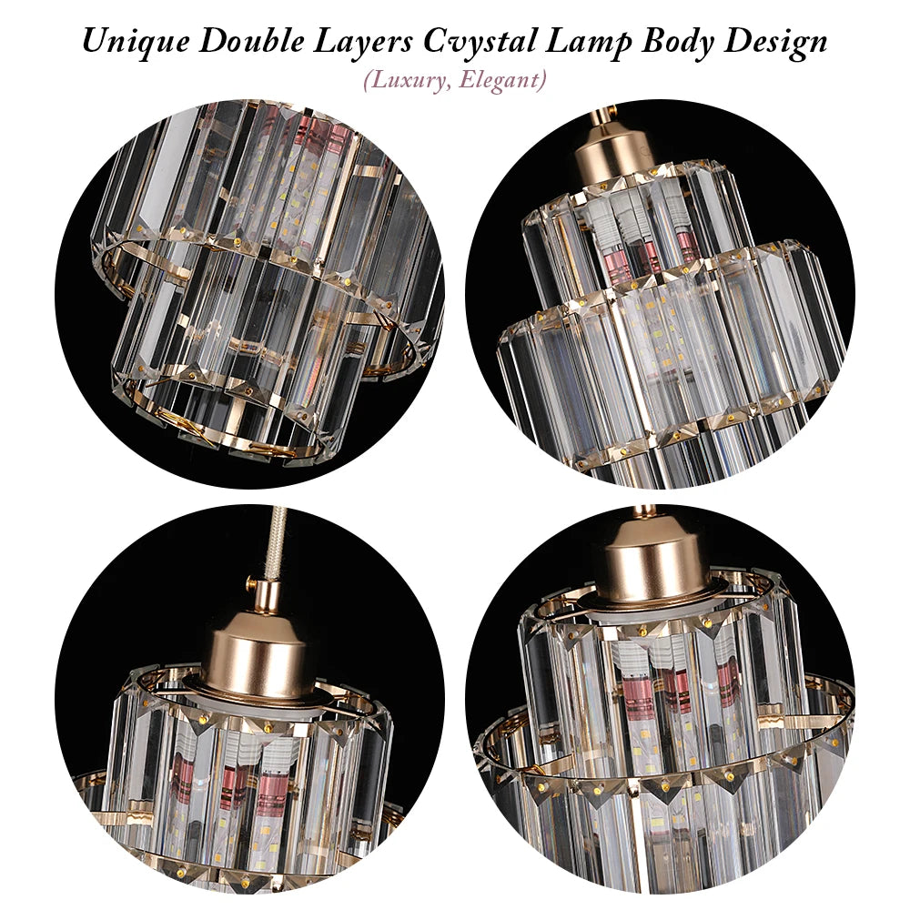 Green Crystal Pendant Chandelier