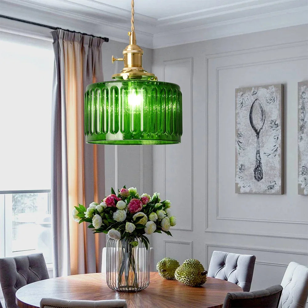 Green Crystal Pendant Chandelier