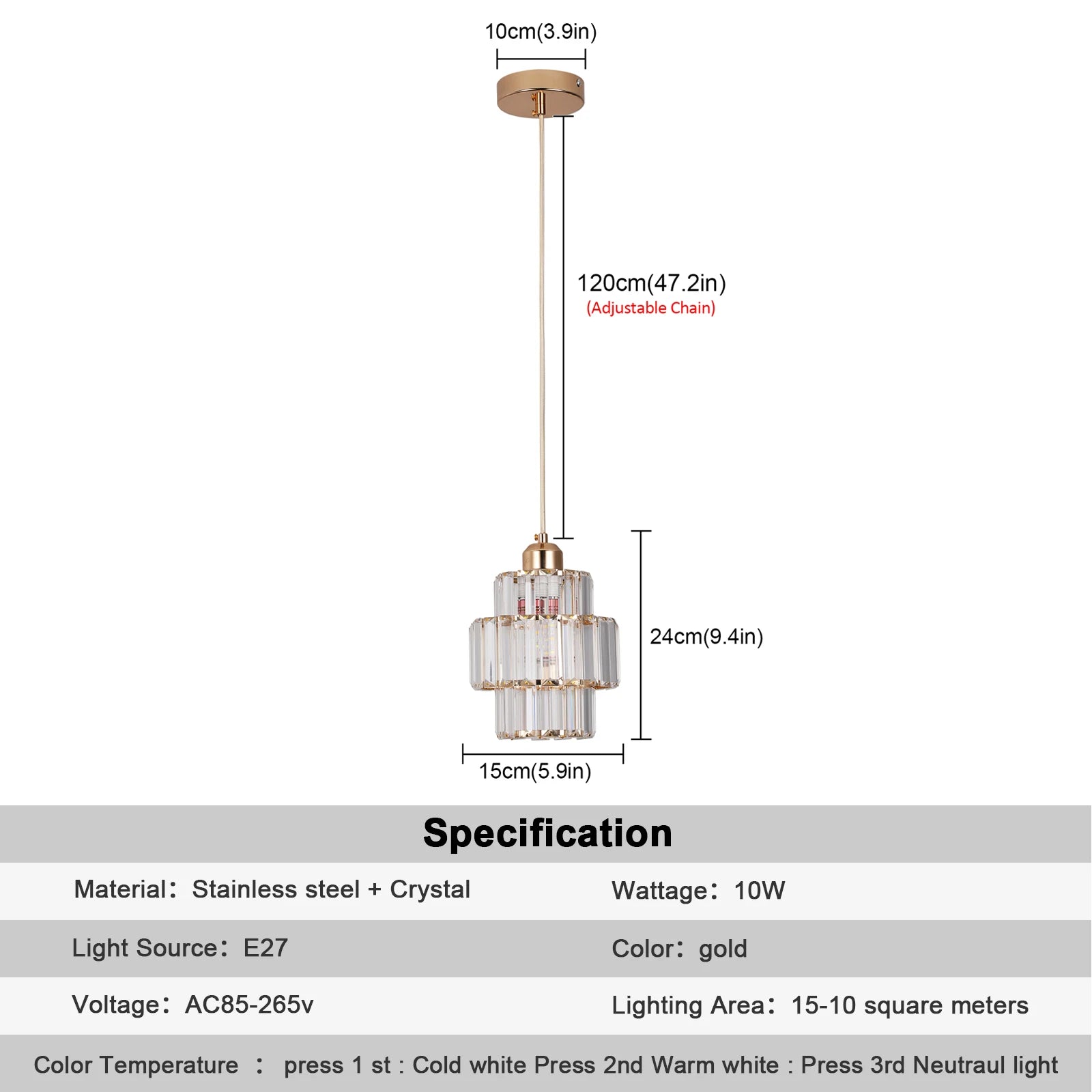 Green Crystal Pendant Chandelier