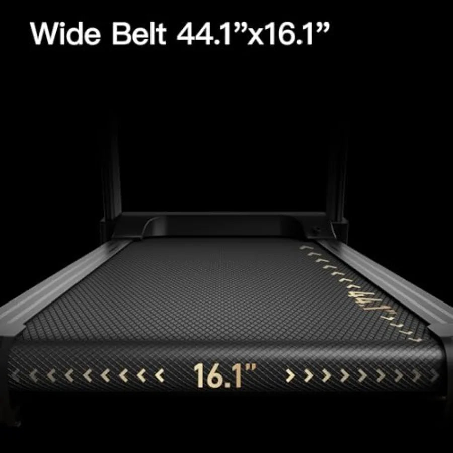 Folding Treadmill with Quiet Brushless Motor and Adjustable Incline