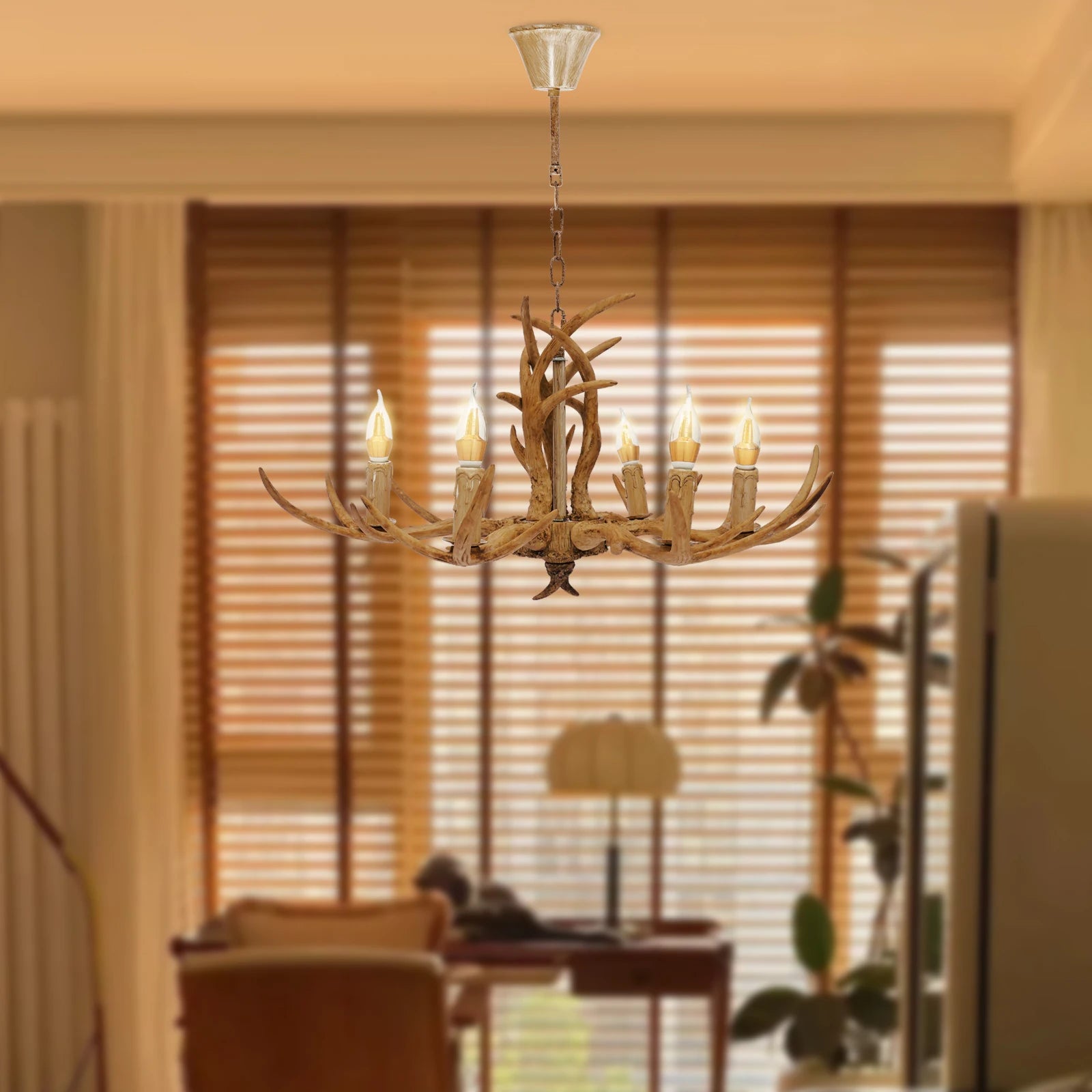 Retro Antler Chandelier