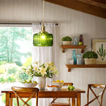 Green Crystal Pendant Chandelier