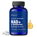 NAD+ and Resveratrol Supplement for Cellular Regeneration, Natural Energy Support, Focus and Memory Health