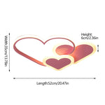 Triple Heart Ceiling Light