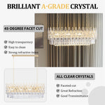 Luxury Rectangle Crystal Chandelier