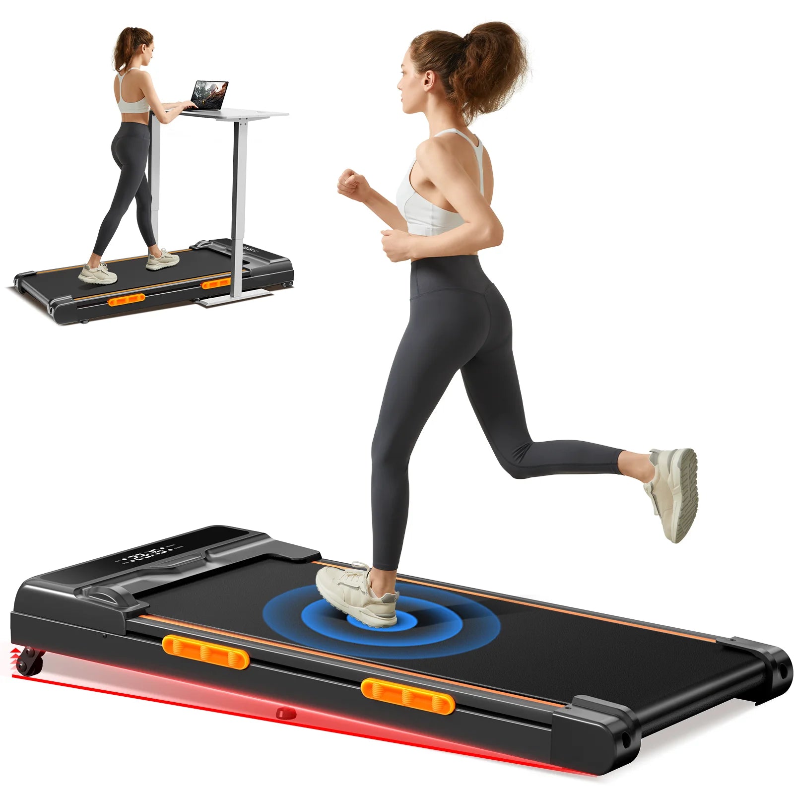 Under Desk Treadmill With Incline & Triple Shock-Absorbing System
