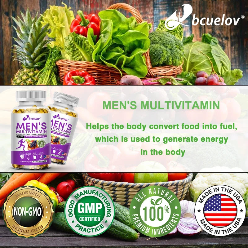 Men’s Multivitamin for Circulation, Muscle Growth and Immune Support