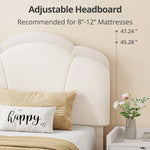 Upholstered Twin Size Bed with Lamb Velvet Headboard