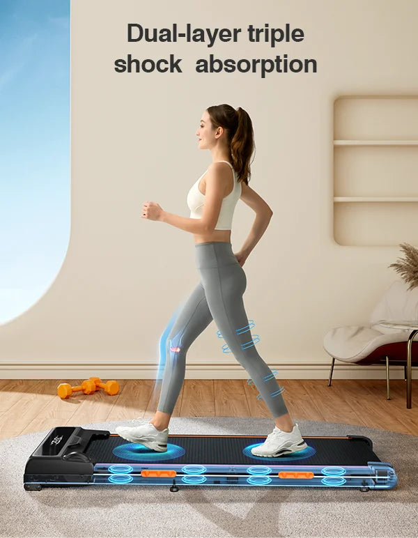 Under Desk Treadmill With Incline & Triple Shock-Absorbing System