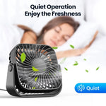 Ultra Quiet 360° Desk Fan