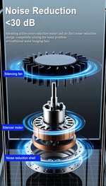 Waist Clip Portable Fan with Powerbank