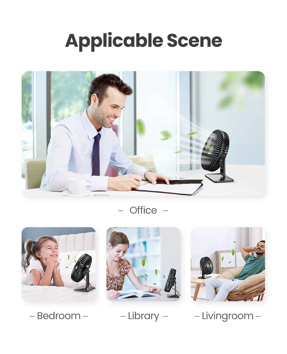 Ultra Quiet Desk Fan