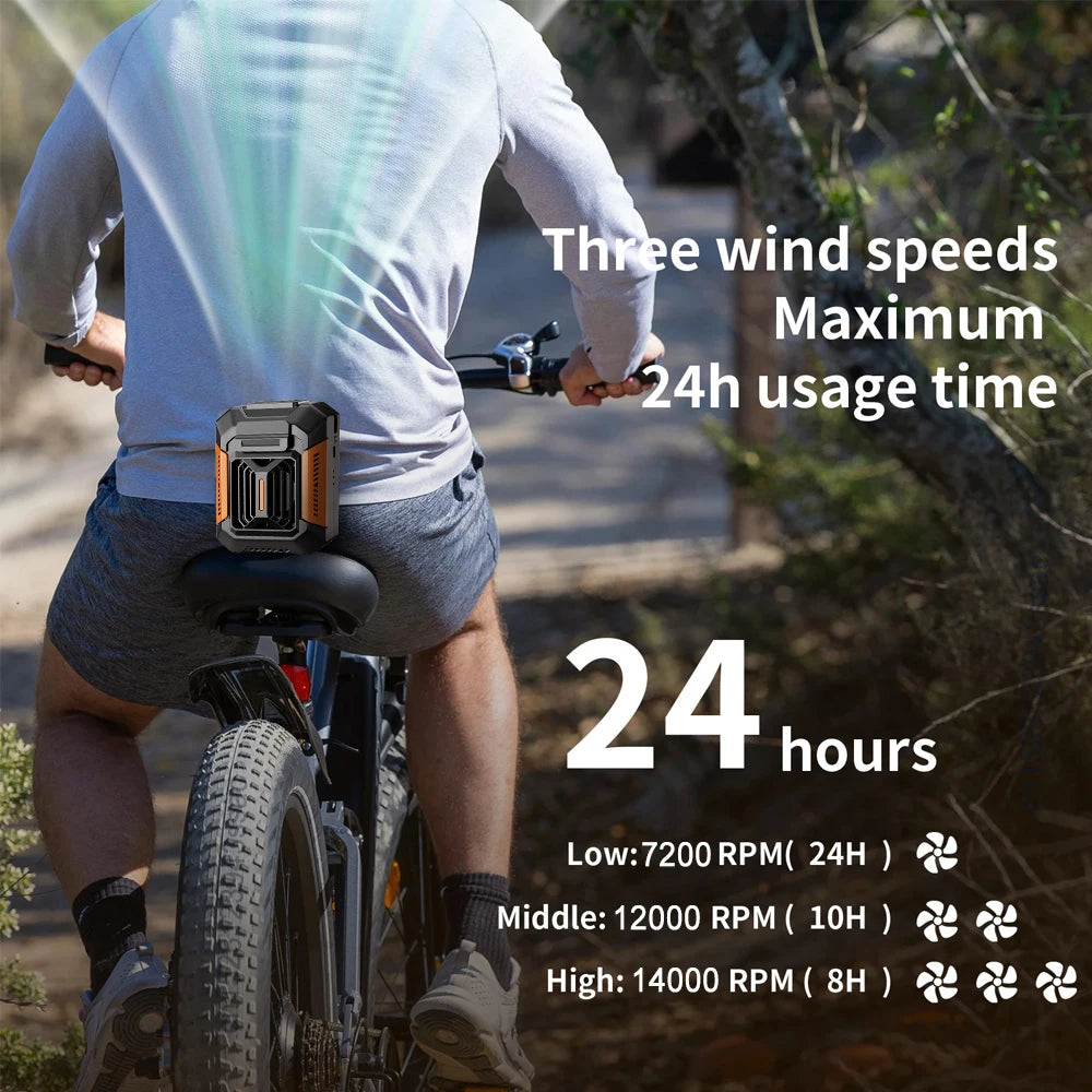 Waist Clip Portable Fan with Powerbank