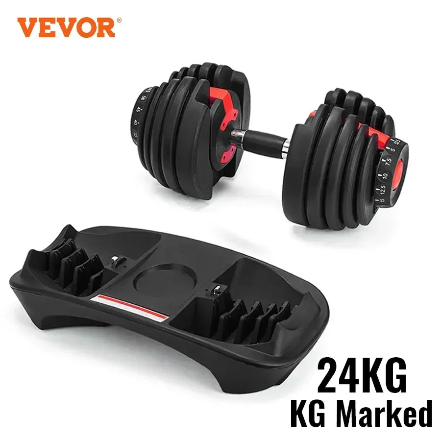 Adjustable Dumbbells Sets and Dumbbell Stand