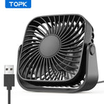 Ultra Quiet 360° Desk Fan