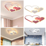 Triple Heart Ceiling Light