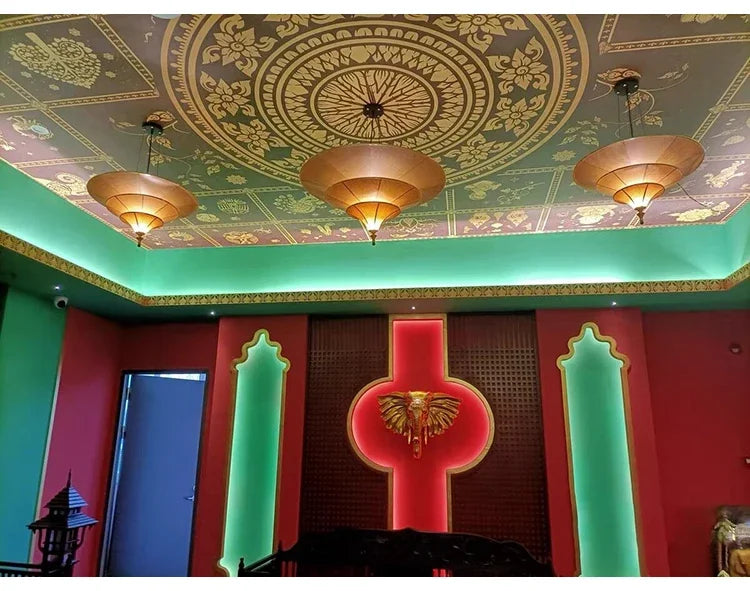 Asian Hanging Teahouse Lamp