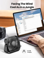 Ultra Quiet 360° Desk Fan