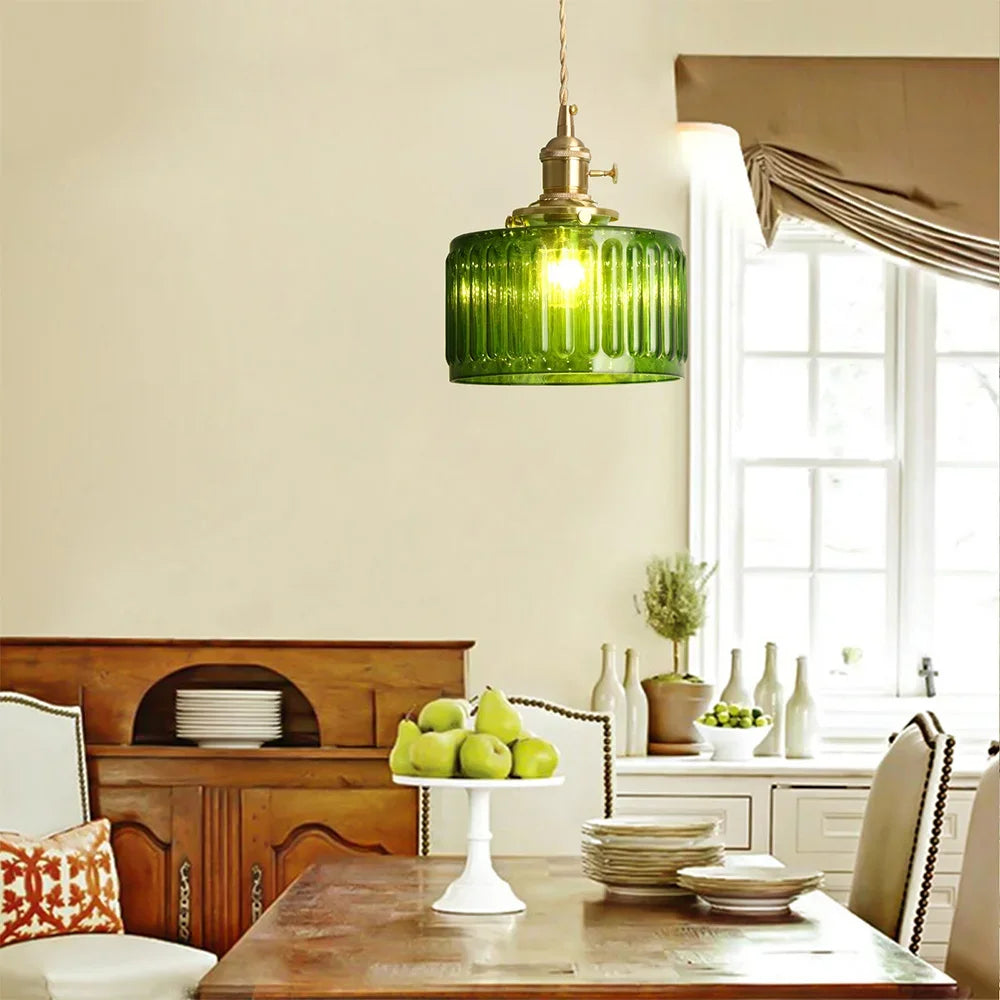 Green Crystal Pendant Chandelier