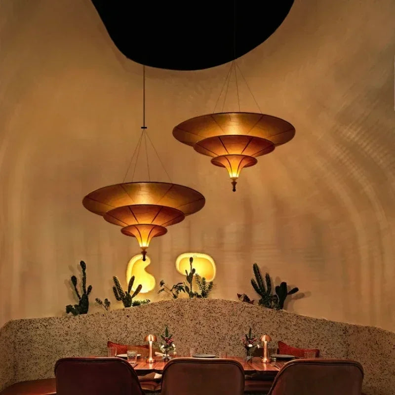 Asian Hanging Teahouse Lamp