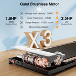 Under Desk Treadmill With Incline & Triple Shock-Absorbing System