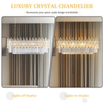 Luxury Rectangle Crystal Chandelier
