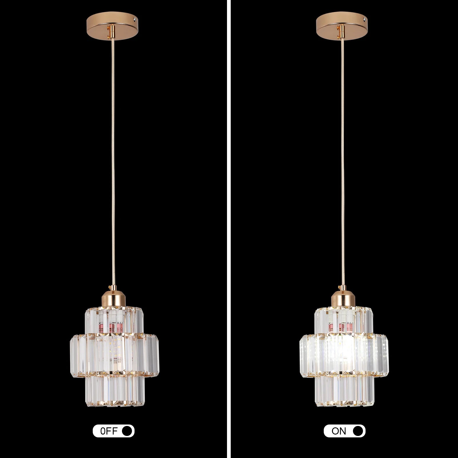 Green Crystal Pendant Chandelier