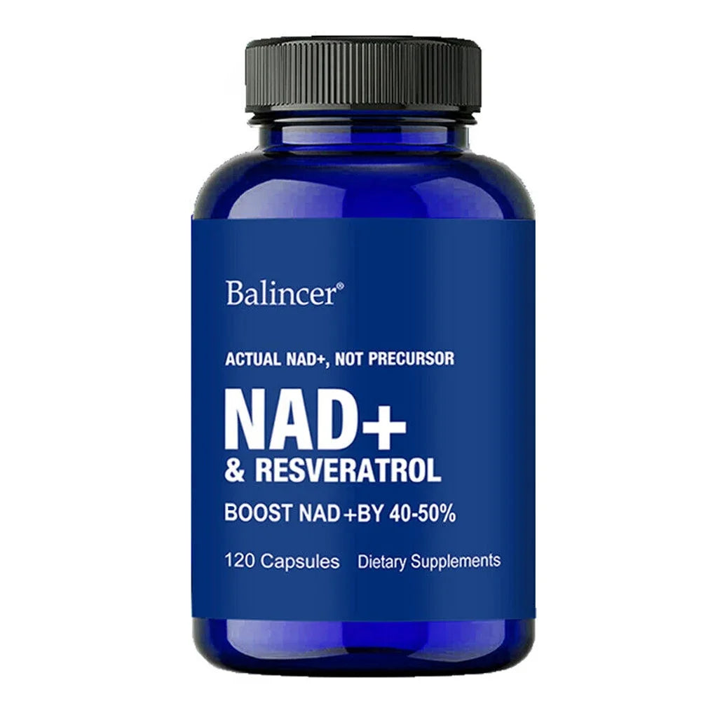 NAD+ and Resveratrol Supplement for Cellular Regeneration, Natural Energy Support, Focus and Memory Health