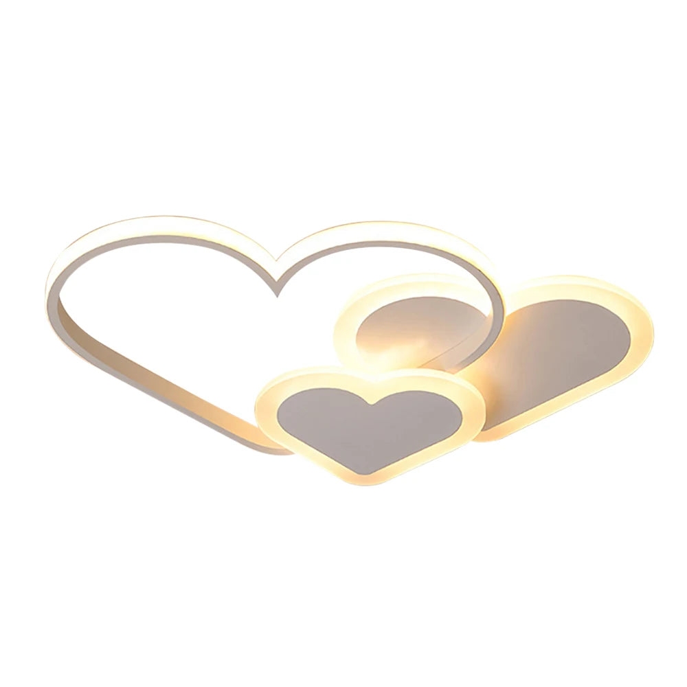 Triple Heart Ceiling Light