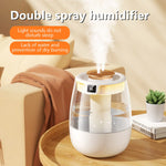 Dual Nozzle Silent Humidifier with Digital Display