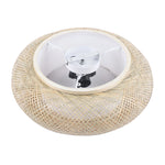 Round Bamboo Woven Ceiling Light