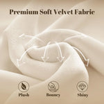 Queen Size Velvet Sleigh Bed with Wingback Headboard