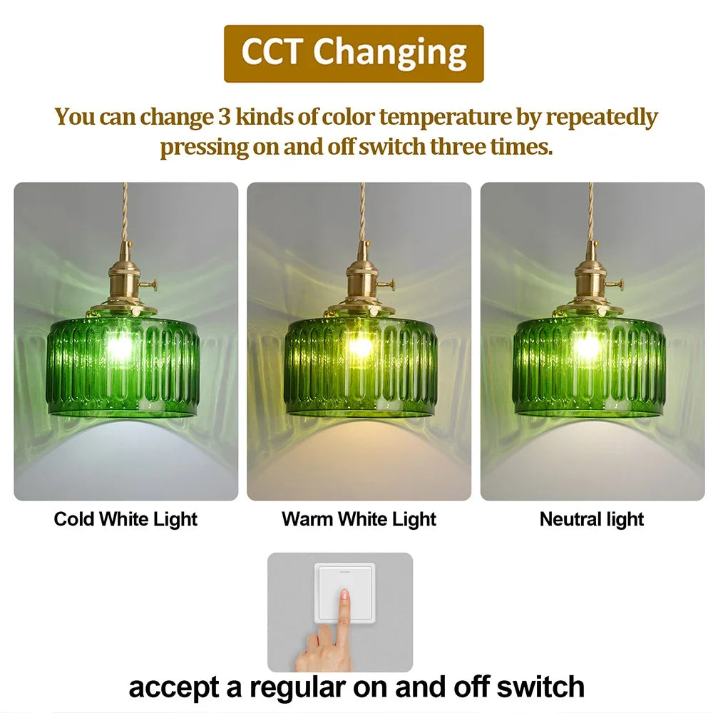 Green Crystal Pendant Chandelier